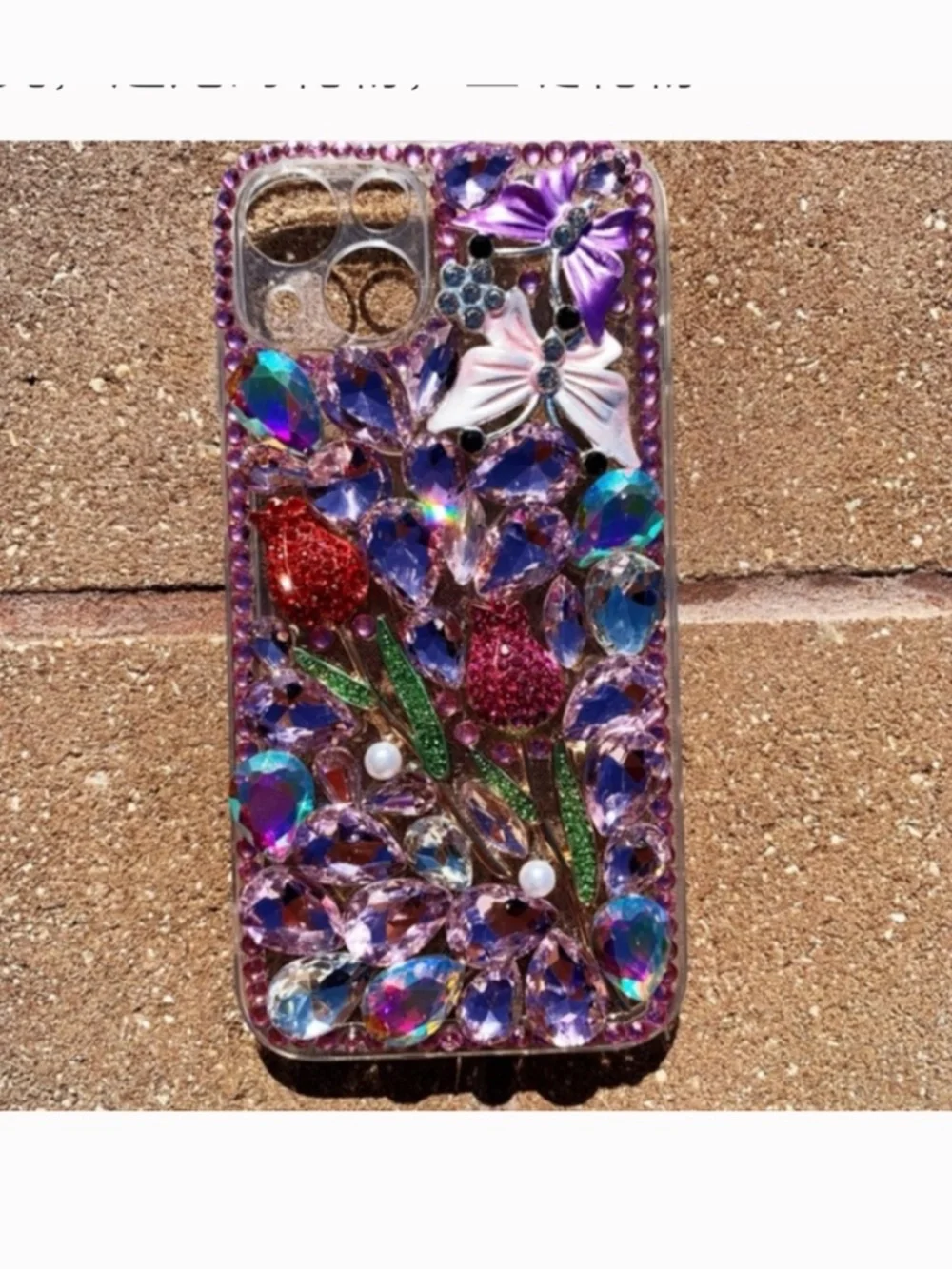 N/A rhinestones iphone
